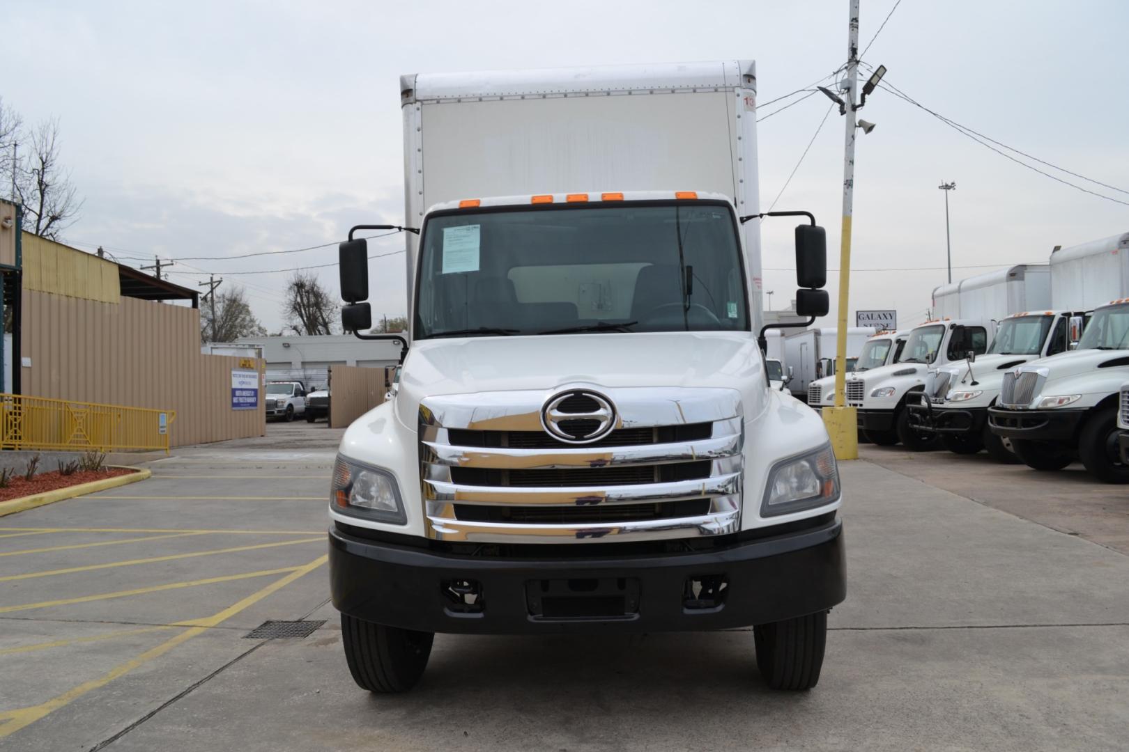 2019 WHITE /BLACK HINO 268 with an JO8E-WU 8.0L 230HP engine, ALLISON 2200RDS AUTOMATIC transmission, located at 9172 North Fwy, Houston, TX, 77037, (713) 910-6868, 29.887470, -95.411903 - Photo#1